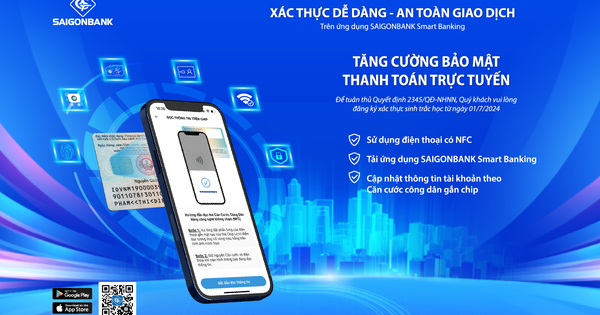 An toàn hơn, bảo mật hơn với xác thực bằng sinh trắc học trên SAIGONBANK Smart Banking