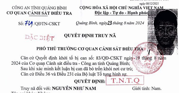 Truy nã Nguyễn Như Nam Phó Tổng Giám đốc Newpot Quốc tế