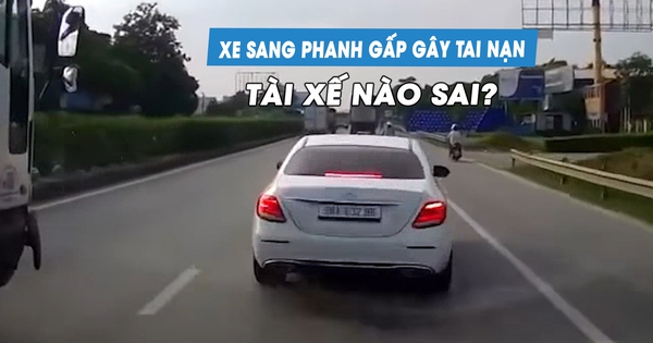 Xe sang phanh gấp trên quốc lộ gây tai nạn: Dân mạng tranh cãi