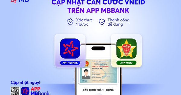 App MBBank hỗ trợ người dùng cập nhật căn cước qua tài khoản VneID